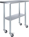 AmGood 36" Long x 18" Deep Stainless Steel Table by AmGood