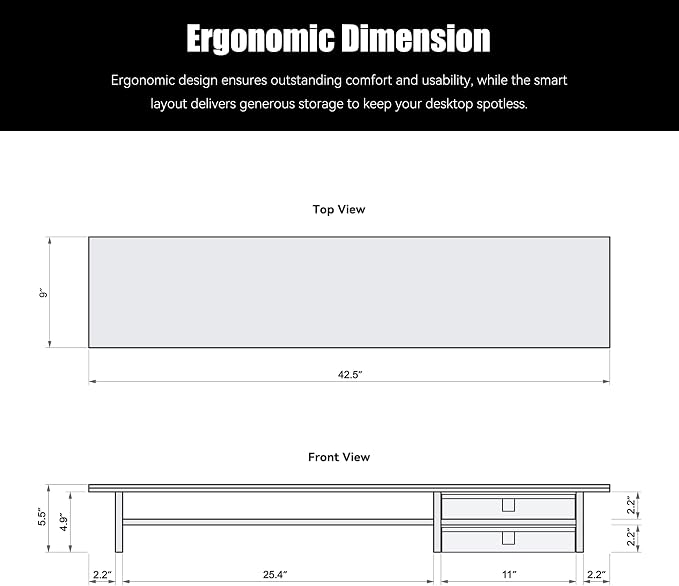 Dual‑Tier Monitor Stand Riser - Image 4