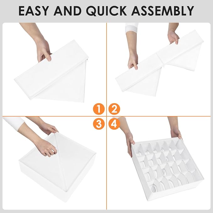 Criusia Drawer Organizer Clothes, 8 Pack Dresser Organizer Bins - Image 7