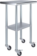 AmGood 24" Long x 18" Deep Stainless Steel Table by AmGood