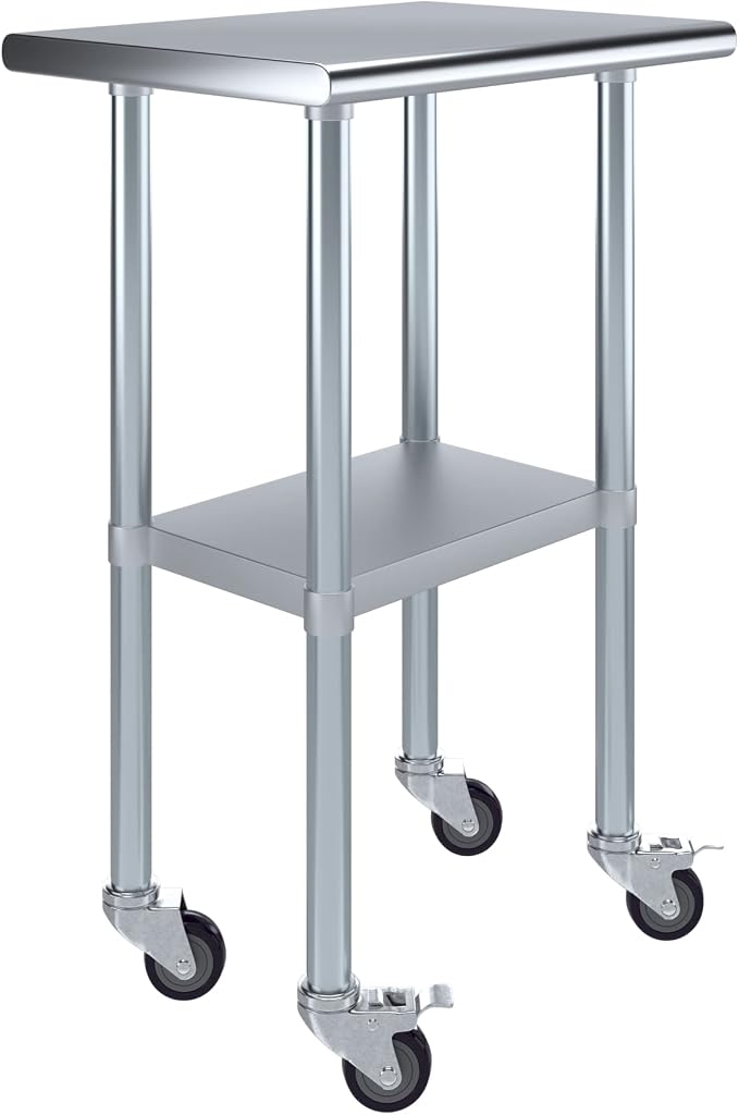 AmGood 24" Long x 18" Deep Stainless Steel Table by AmGood