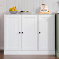 Buffet Cabinet with 3 Door, Kitchen Storage Sideboard with Adjustable Shelf by Furnify