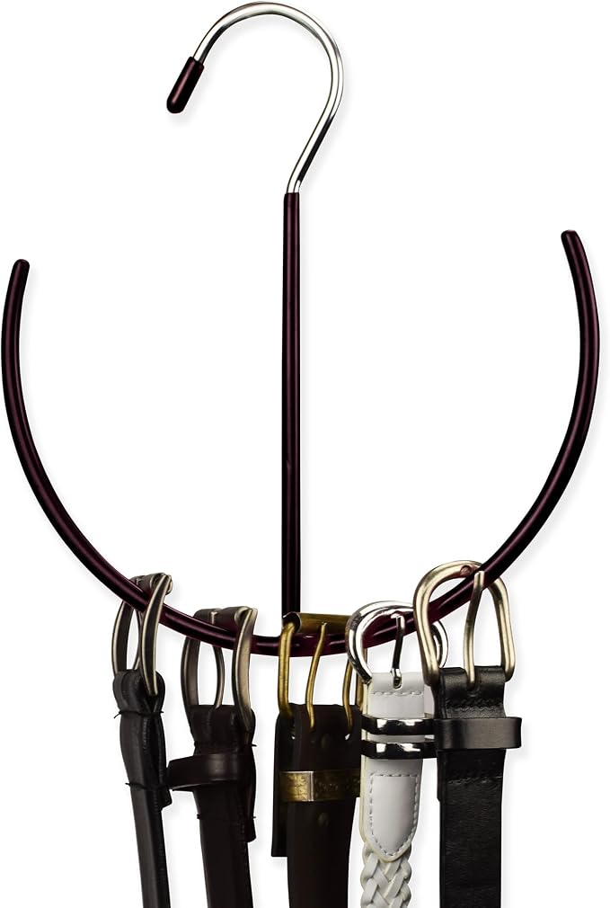 EASYVIEW Belt Scarf Hanger Space Saving Organizer Hanging Multi Purpose Ties by EASYVIEW
