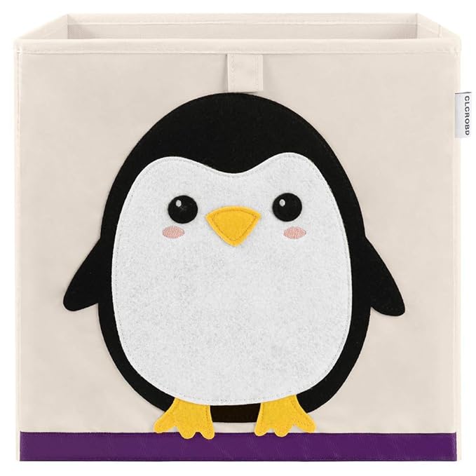 CLCROBD Foldable Animal Cube Storage Bins Fabric Toy Box/Chest/Organizer by CLCROBD