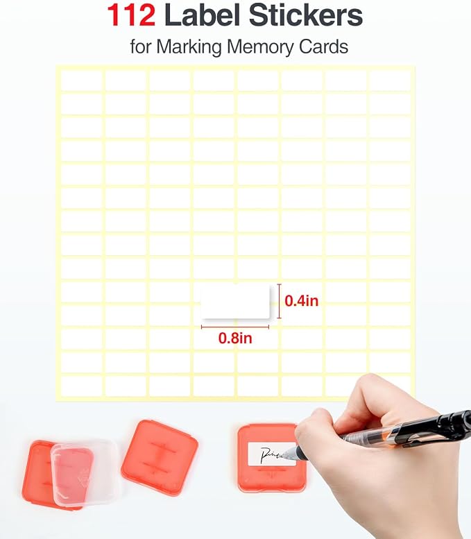 Luxtude SD Card Holder Case, Hard Memory Card Cases, 42 SD Holders, 14 TF - Image 5