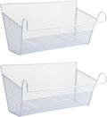 2 pcs Hanging metal mesh bedside storage basket， student dormitory bed storage by Jwukiie
