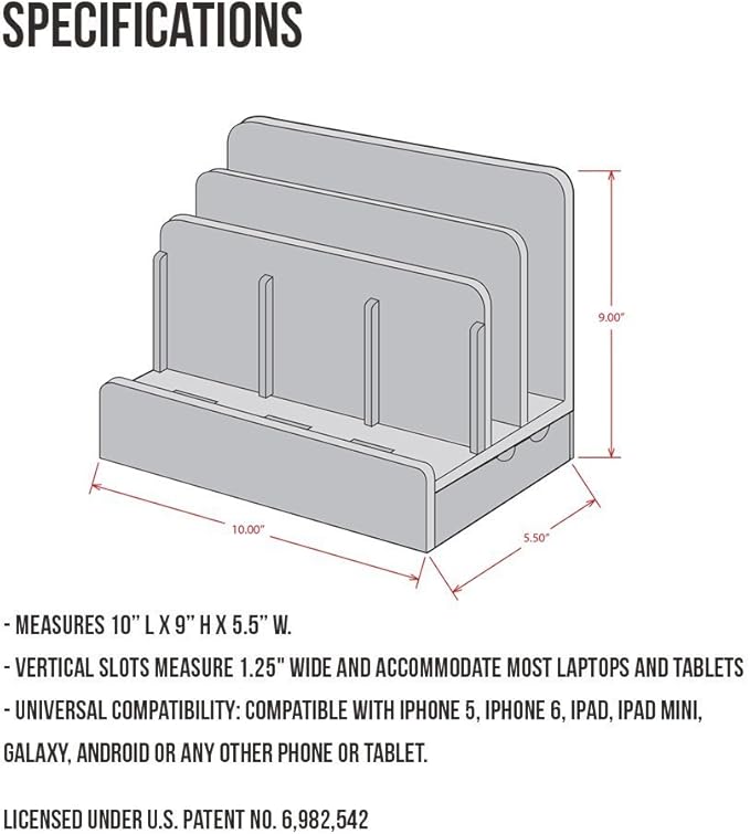 Great Useful Stuff G.U.S. Multi-Device Charging Station Dock & Organizer - Image 8
