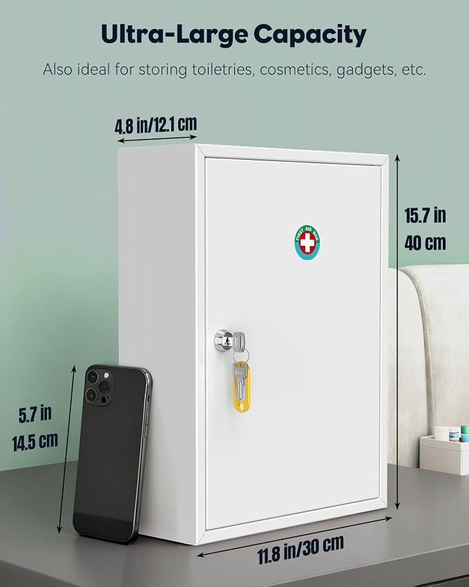 Uniclife Wall Mount Medicine Cabinet - Image 2