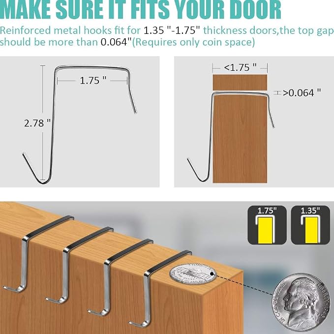 Tiblue Over The Door Shoe Organizers 35 Mesh Pockets Hanging Shoe Organizer - Image 9