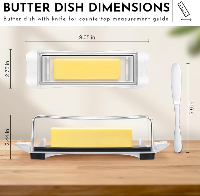 Butter Disher with Lid, IKOCO Butter Keeper Container - Image 3