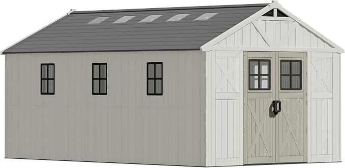 Devoko 10x16 FT Resin Outdoor Storage Shed - Image 7