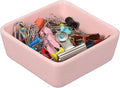 PATIKIL Square Paper Clip Holders, Ceramic Bowl Dish Clip Dispenser Organizer by PATIKIL
