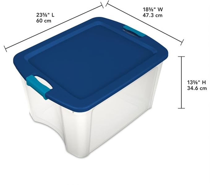 Sterilite 18 Gal Latch and Carry, Stackable Storage Bin - Image 2