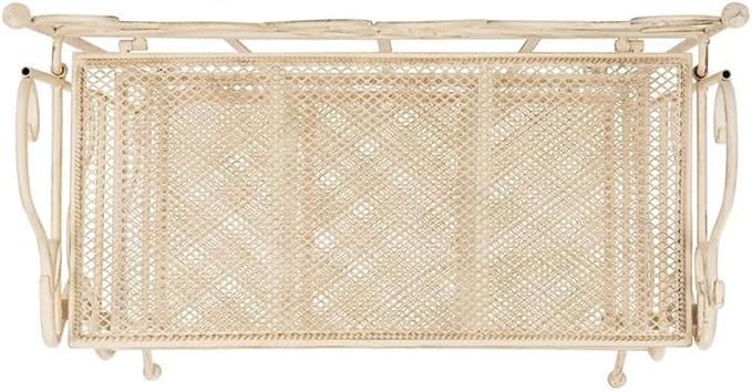 SAFAVIEH PAT5022A Outdoor Collection Torus Pearl White 3-Tier Shelf - Image 6