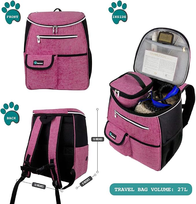 PetAmi Dog Travel Bag Backpack, Airline Approved Dog Bags - Image 2
