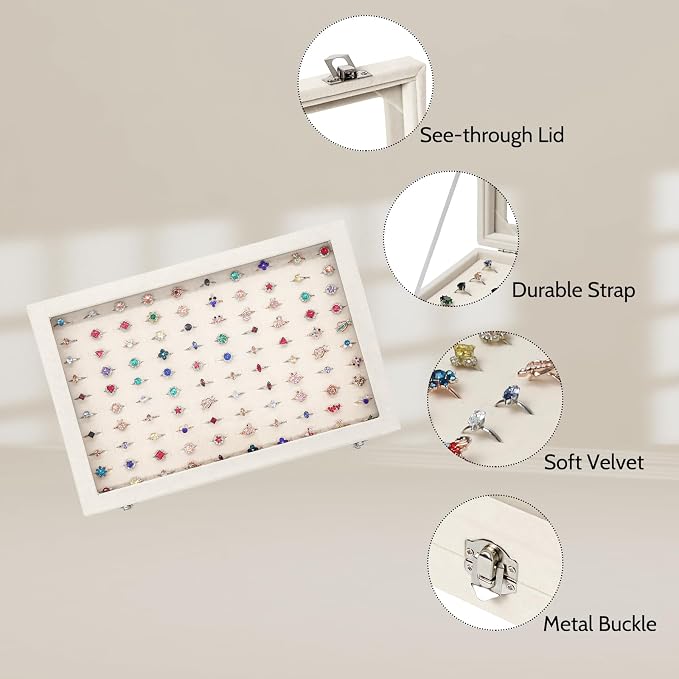 Stratalife Jewelry Organizer Ring Storage Display Tray - Image 2