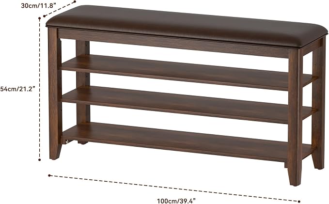 Shoe Rack Bench Entryway Storage - Image 2