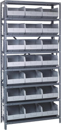 QUANTUM STORAGE SYSTEMS 1875-465GY Solid Heavy Duty 8 Shelves 21 Stackable by QuantumStorageSystems