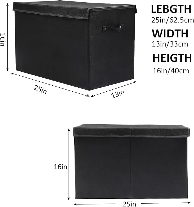2 Pack Large Toy Box Chest Storage - Image 3