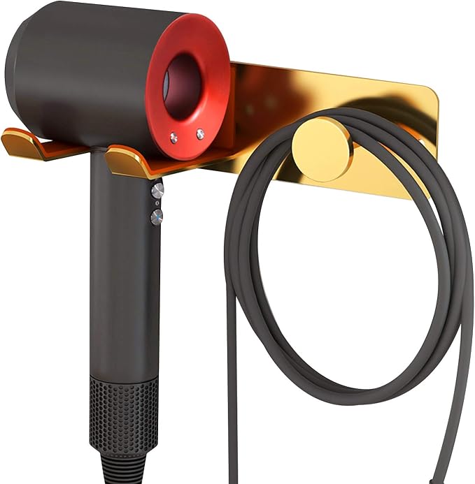 Hair Dryer Holder Wall Mounted, Stainless Steel Self Adhesive Blow Dryer Holder - Image 5