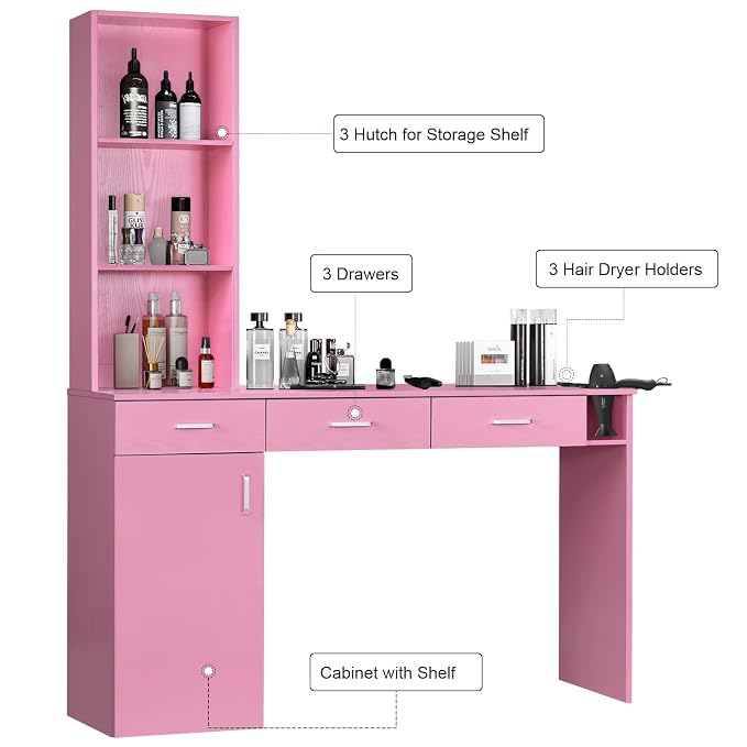 4ever2buy Barber Station for Hair Stylist, Salon Wall Station - Image 7