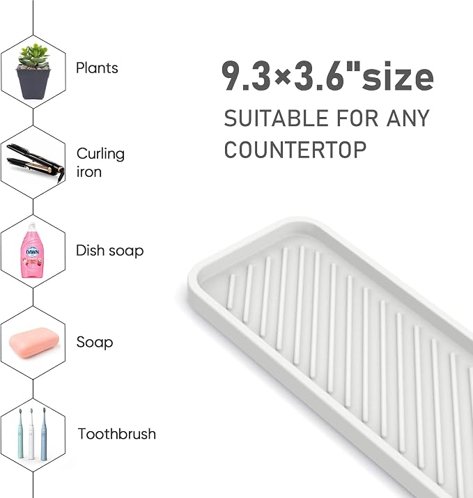 EG-SIPRO Silicone Sponge Holder, Kitchen Sink Organizer Tray, Sponge Caddy - Image 4