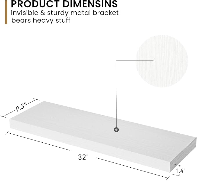 Fun Memories 36 Inch Floating Shelves - Image 2