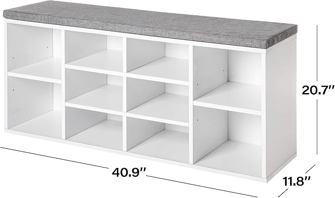 PayLessHere Shoe Bench Storage Bench Entryway Bench Shoe Storage Organizer - Image 3