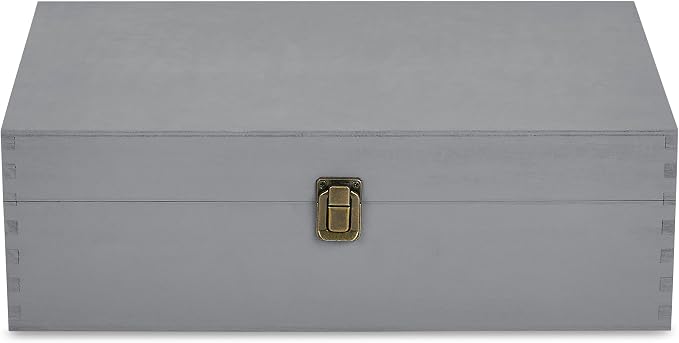 makerflo XL Grey Pine Wood Memory Box - Image 2