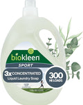 Biokleen Natural Sport 3X Concentrated Laundry Detergent, 300 Loads, Bio Active by Biokleen