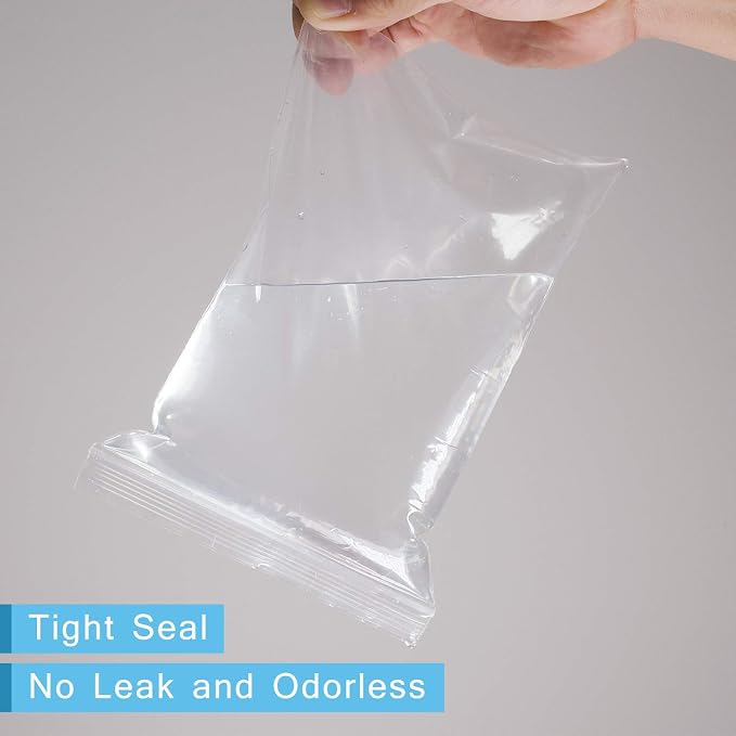 iMailer - 200 Count - 5" x 7" Small Zip Bags - Clear Reclosable Zip Plastic - Image 3