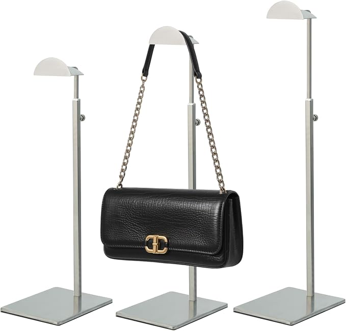 Purse Display Stand 3PCS More Thickened Base Handbag Rack by CHANJEYION