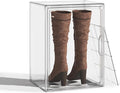 Acrylic Boot Storage Tall Boot Storage Boxes Clear Plastic Stackable Clear by MSHOMELYDIRECT
