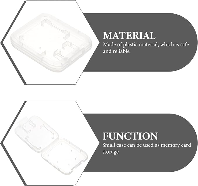 GALPADA 24pcs 24pcs Transparent Memory Card Storage Organizer Case - Image 8