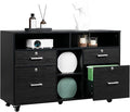 VINGLI Wood Mobile File Cabinet by VINGLI