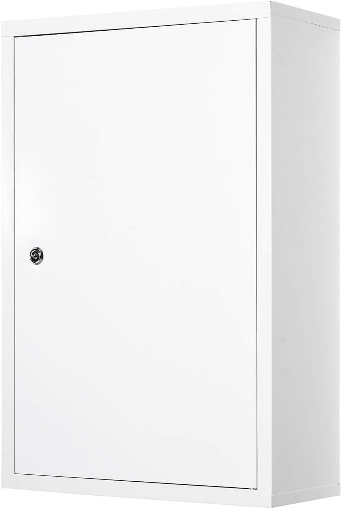 kleankin Steel Wall Mount Medicine Cabinet 3 Tier Emergency Box - Image 8