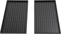Fafeicy 2Pcs Black Pegboard Metal Wall Panel 24x12 Inches Heavy Duty Organizer by Fafeicy