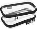 2PCS Zippered Hard Pouch Double, Portable Waterproof Cosmetic Bag by Unknown