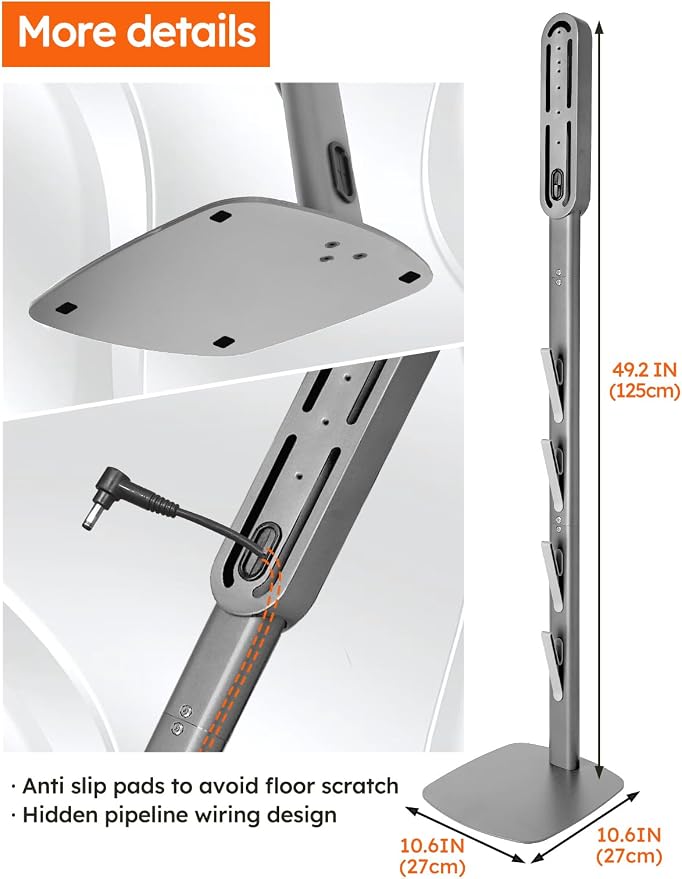 Vacuum Stand Compatible with Dyson Gen5 V15 V12 V11 V10 V8 V7 V6, Heavy Base - Image 7