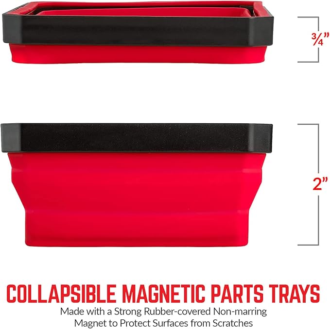 SANDOR Collapsible Magnetic Parts Tray Set - Image 2