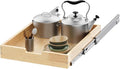 Wood Pull Out Cabinet Organizer 17" W x 21" D, Heavy-Duty Sliding Drawers by SikarouStorageSpecialist