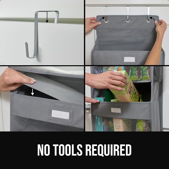 GORILLA GRIP Large Capacity Closet Organizer, 5 Deep Shelves, Holds 50lbs - Image 7