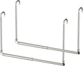 Hanging Closet Rod, 2 Pack Adjustable Height & Width Closet Rods by Tiemlet