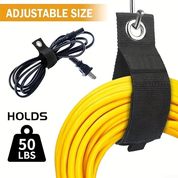 Heavy Duty Extension Cord Holder, Garage Wall Organizer - Image 5