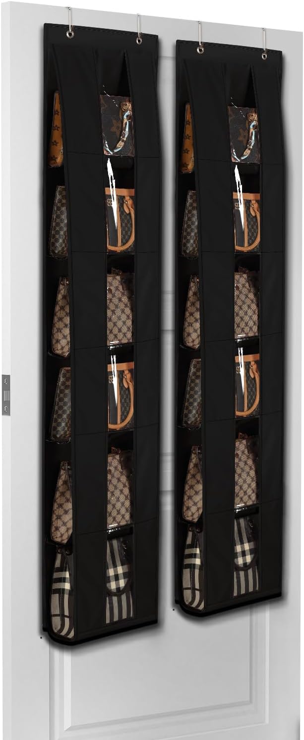 Lirex Over the Door Organizer, 2 Pack Handbag Storage by Lirex