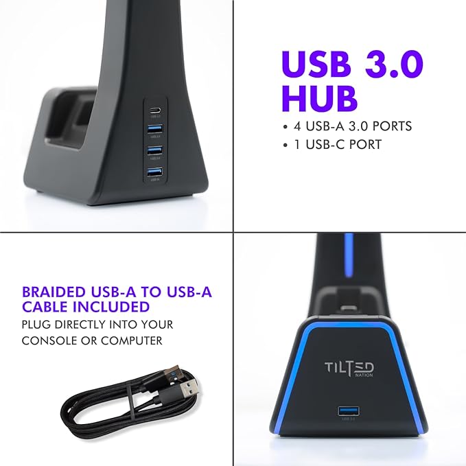 Tilted Nation 3 in 1 Gaming Headset and Controller Stand - Image 6