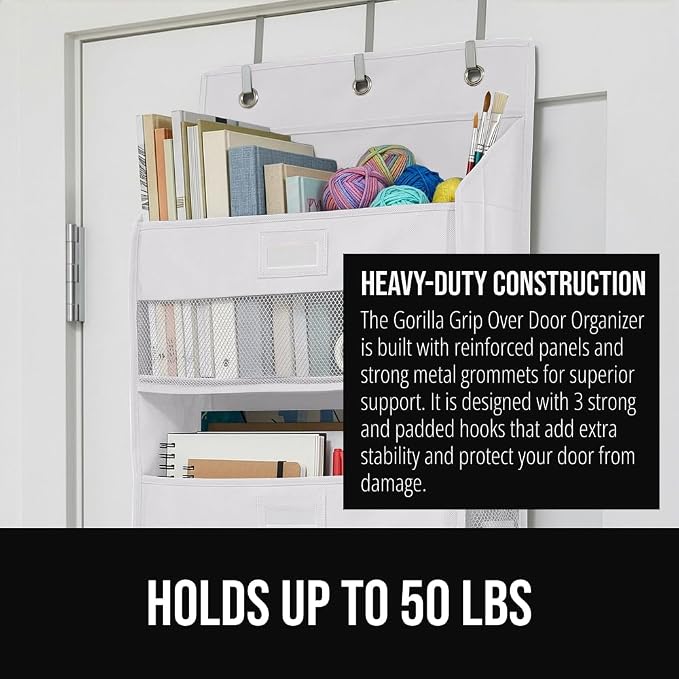 GORILLA GRIP Large Capacity Closet Organizer, 5 Deep Shelves, Holds 50lbs - Image 3