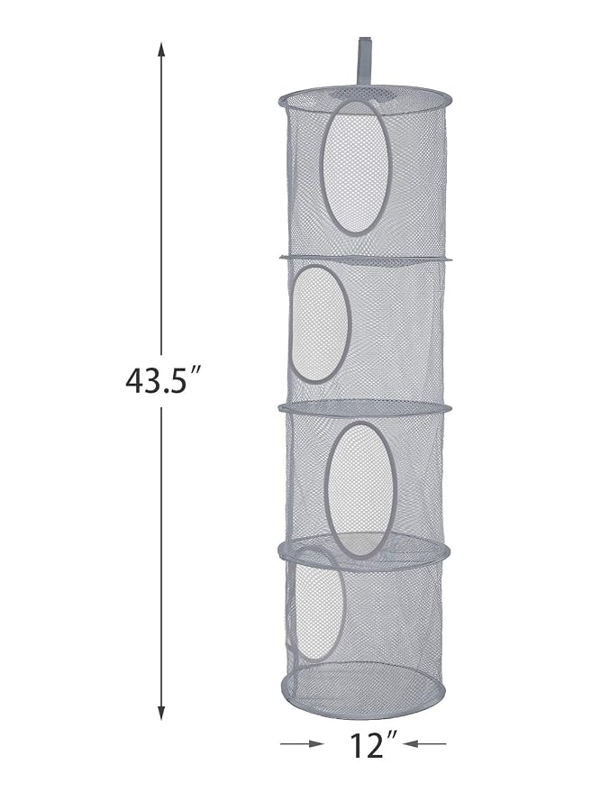 Libeder Mesh Hanging Storage Space Saver Bags Organizer, Foldable Storage - Image 5