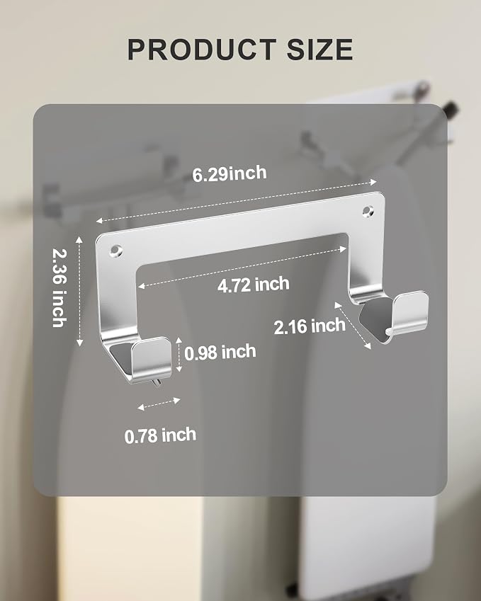 Ironing Board Hanger Wall Mount Stainless Steel, Y T Leg Ironing Board Holder - Image 3