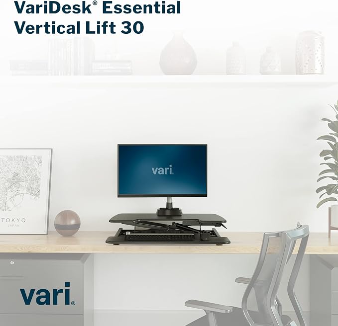 Vari VariDesk Essential Vertical Lift 30 Inch Standing Desk Converter - Image 7